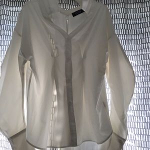 🤍Women’s Oversized Blouse, Open Back Sz Small🤍